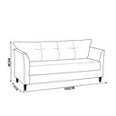 Ver imagem 3 de Sofá 3 Lugares Living para Sala Leblon 180cm Linho E03 - D'Rossi Cor Marrom Cacau
