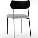 Ver mais imagens de Kit 08 Cadeiras Estofadas para Sala de Jantar Melina L02 Couríssimo Preto Bouclê Cinza - Lyam Decor