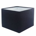 Ver imagem 1 de Cupula em Tecido Quadrada Abajur Luminária CP-4077 30/50x50cm Preto