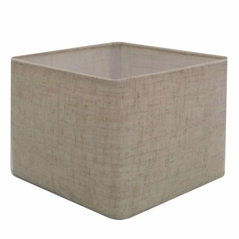 Cupula em Tecido Quadrada Abajur Luminária CP-4077 30/50x50cm Rustico