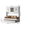 Ver imagem 1 de Jogo de Quarto Infantil Ônix Aéreo 4 Portas e Bicama Flex - Peternella Móveis