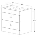 Ver imagem 5 de Bancada de Maquiagem Compacta Espelho e Nichos Organizadores - Preto