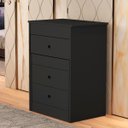 Ver imagem 2 de Bancada de Maquiagem Compacta Espelho e Nichos Organizadores - Preto