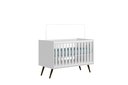 Ver imagem 3 de Berço Mini Cama para Quarto Infantil Q Encanto Retro - Branco Acetinado