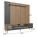 Ver imagem 2 de Rack e Painel para TV 75" com LED 2,00m Moderno Rotterdam Art In Móveis