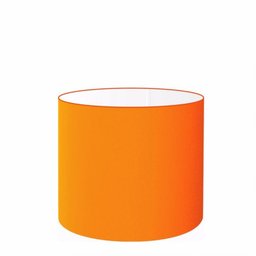 Cupula em Tecido Cilindrico Abajur Luminária CP-4143 35x25cm Laranja - 1 Cupula em Tecido Cilindrico Abajur Luminária CP-4143 35x25cm Laranja - 1
