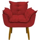 Ver imagem 7 de Kit 2 Poltronas Decorativa e 2 Puffs para Sala Recepção Manicure Consultório Quarto Tecido Suede