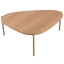Ver imagem 3 de Mesa de Centro para Sala de Estar Pés Metálicos Baixa Adek A03 Hanover Dourado - Lyam Decor