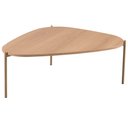 Ver imagem 1 de Mesa de Centro para Sala de Estar Pés Metálicos Baixa Adek A03 Hanover Dourado - Lyam Decor