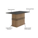 Ver imagem 3 de Mesa de Jantar 136cm Ágata Carvalho/grafite - Poliman