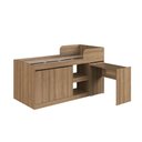 Ver imagem 3 de Cama Multifuncional Solteiro com Escrivaninha 2 Portas 1 Gaveta 190cm Mel - Art In Móveis