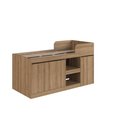 Ver imagem 5 de Cama Multifuncional Solteiro com Escrivaninha 2 Portas 1 Gaveta 190cm Mel - Art In Móveis