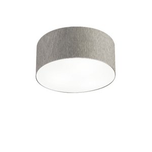 Plafon Cilindrico Md-3010 Cupula Tecido 30x12cm Cinza