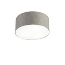 Ver imagem 1 de Plafon Cilindrico Md-3010 Cupula Tecido 30x12cm Cinza