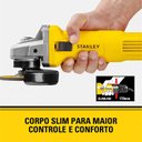 Ver imagem 6 de Lixadeira Esmerilhadeira Angular 620W 4.1/2 Stanley 110 220V
