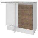 Ver imagem 6 de Balcão de Canto Glamy 1 Porta Branco e Rustic Madesa