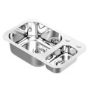 Ver imagem 2 de Cuba de Embutir Docol Lift 59,5x34x18cm em Aço Inox Alto Brilho