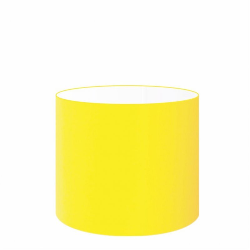 Cupula em Tecido Cilindrica Abajur Luminária CP-4113 30x25cm Amarelo - 1