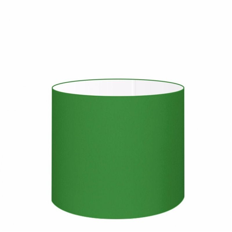 Cupula em Tecido Cilindrica Abajur Luminária CP-4113 30x25cm Verde Folha - 1