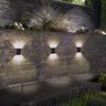 Arandela Led Taschibra Quadre Slim Ip65 Marrom Bivolt 3000k - 2