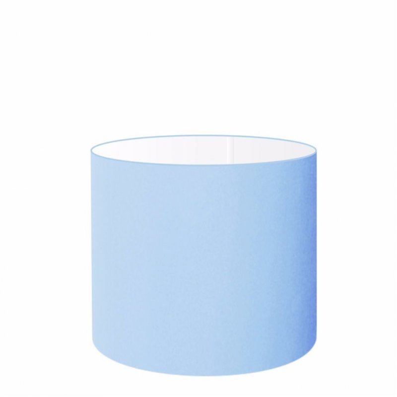 Cupula em Tecido Cilindrica Abajur Luminária CP-4113 30x25cm Azul Bebe - 1