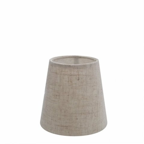 Cupula em Tecido Cone Abajur Luminária CP-2004 14/08x13cm Rustica Bege