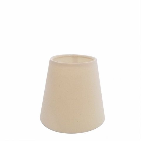 Cupula em Tecido Cone Abajur Luminária CP-2004 14/08x13cm Algodao Cru
