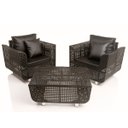 Ver mais imagens de Jogo de Sofá e Poltronas Malibu com Mesa em Alumínio - Jardim, Área, Edícula, Piscina - Capuccino