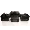 Ver imagem 1 de Jogo de Sofá e Poltronas Malibu com Mesa em Alumínio - Jardim, Área, Edícula, Piscina - Capuccino