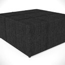 Ver mais imagens de Puff Decorativo para Sala de Estar Quadrado Milano 90x90cm W01 Linho Chumbo - Lyam Decor