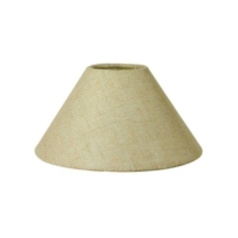 Cupula em Tecido Cone Abajur Luminária CP-4078 25/40x15cm Rustico Bege