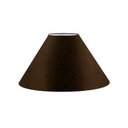 Ver imagem 1 de Cupula em Tecido Cone Abajur Luminária CP-4078 25/40x15cm Cafe