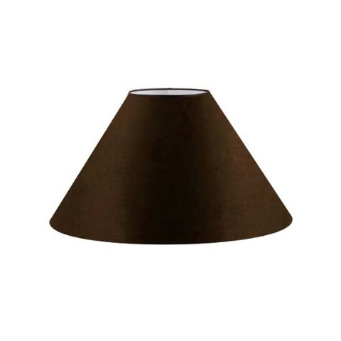 Cupula em Tecido Cone Abajur Luminária CP-4078 25/40x15cm Cafe