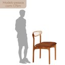 Ver imagem 3 de Conjunto com 2 Cadeiras Premium em Madeira Maciça Monaco Marrom/Star Puce/Imbuia