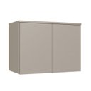 Ver imagem 1 de Guarda-Roupa Módulo Aéreo 2 Portas Elegance Cinza/Níquel