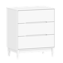 Ver imagem 4 de Cômoda Infantil Branca com 3 Gavetas em Mdf Linha Tomi Quater
