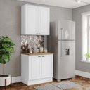 Ver imagem 1 de Cozinha Compacta 2 Peças 100% MDF com Tampo Americana Henn
