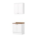 Ver imagem 2 de Cozinha Compacta 2 Peças 100% MDF com Tampo Americana Henn