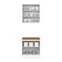 Ver imagem 3 de Cozinha Compacta 2 Peças 100% MDF com Tampo Americana Henn