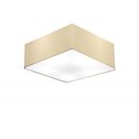 Ver imagem 1 de Plafon Quadrado Md-3050 Cupula em Tecido 12/40x40 Algodao Cru