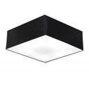Ver imagem 1 de Plafon Quadrado Md-3051 Cupula em Tecido 15/45x45 Preto