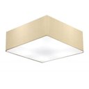 Ver imagem 1 de Plafon Quadrado Md-3051 Cupula em Tecido 15/45x45 Algodao Cru