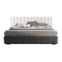 Ver imagem 1 de Cabeceira Cama Queen Lambri Painel Mdf Parede Rack 174x60cm