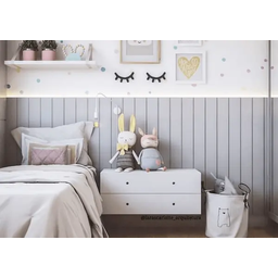 Cabeceira Cama Queen Lambri Painel Mdf Parede Rack 174x60cm - 3