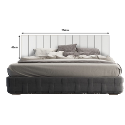 Cabeceira Cama Queen Lambri Painel Mdf Parede Rack 174x60cm - 4