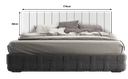 Ver imagem 4 de Cabeceira Cama Queen Lambri Painel Mdf Parede Rack 174x60cm