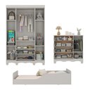 Ver imagem 5 de Quarto Infantil Completo com Minicama Montessoriana Suspiro Multimóveis MP4887 Off White