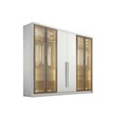Ver imagem 2 de Guarda Roupa Casal Linea 6 Portas 4GAVS Neve N. Horizonte