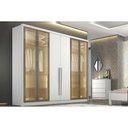 Ver imagem 1 de Guarda Roupa Casal Linea 6 Portas 4GAVS Neve N. Horizonte