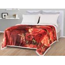 Ver imagem 1 de Cobertor Sherpa Dupla Face 2,00m X 2,30m Vermelho 400g/m²